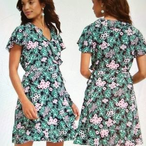 Draper James Tropical Floral Wrap Dress (4)